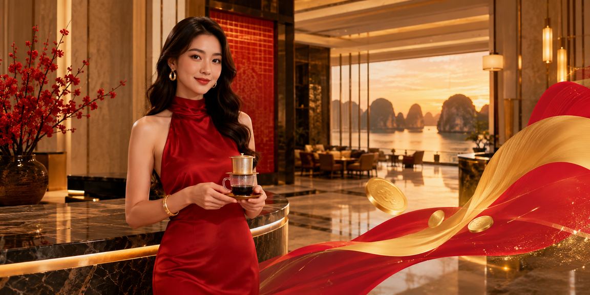 Phong cảnh Vịnh Hạ Long yên bình bên cạnh không gian giải trí trực tuyến hiện đại