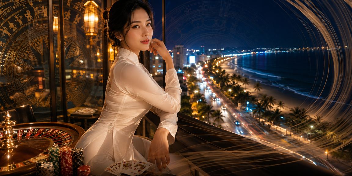 Không khí casino sang trọng tại Phan Thiết với trang phục áo dài truyền thống